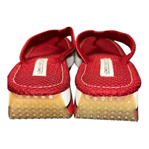 Lower East Side Red Rare Y2K Vintage Platform Flip Flop Sandals Women’s Sz 8 - Picture 6 of 12